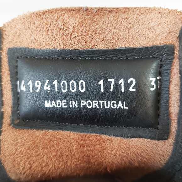 Fly London Stif Black Leather Boot Women Size 37 EU Military Distressed Lug Sole - Picture 10 of 12